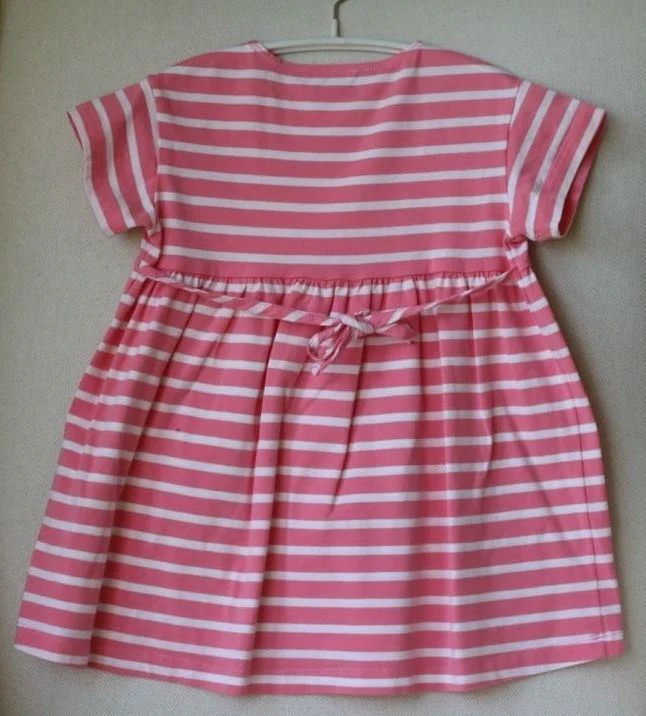 IL GUFO BABY GIRLS PINK STRIPED DRESS 2 YEARS - Image 3