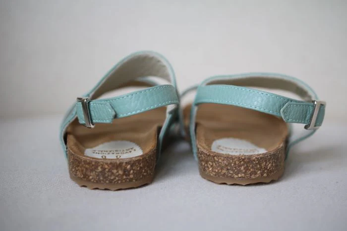 IL GUFO GIRLS BLUE LEATHER SANDALS EU 26 UK 8.5 - Image 4