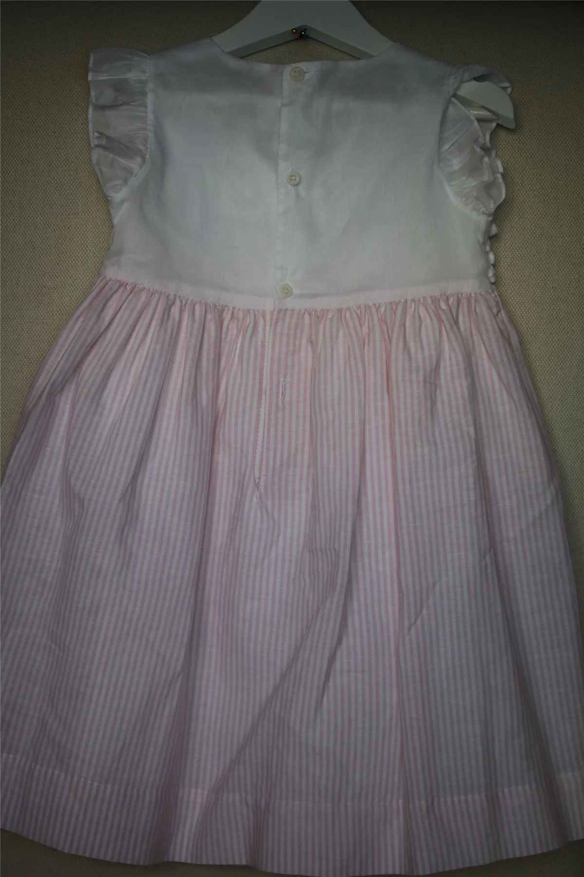 IL GUFO GIRLS PINK COTTON & LINEN DRESS 4 YEARS - Image 3