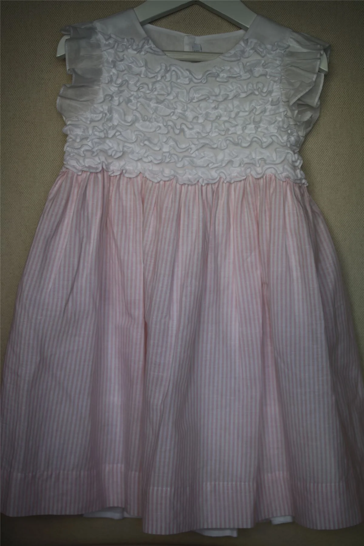 IL GUFO GIRLS PINK COTTON & LINEN DRESS 4 YEARS - Image 2