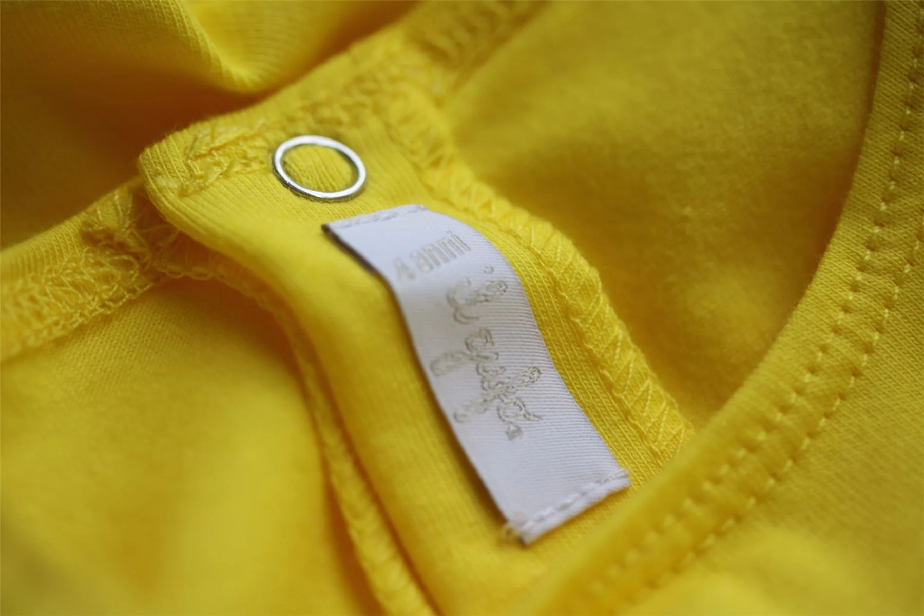 IL GUFO GIRLS YELLOW COTTON JERSEY DRESS 4 YEARS - Image 4