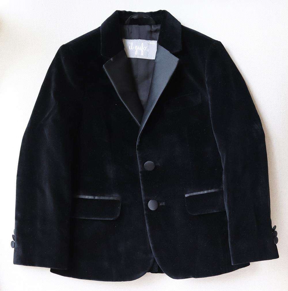 IL GUFO KIDS BOYS VELVET SUIT 4 YEARS - Image 2