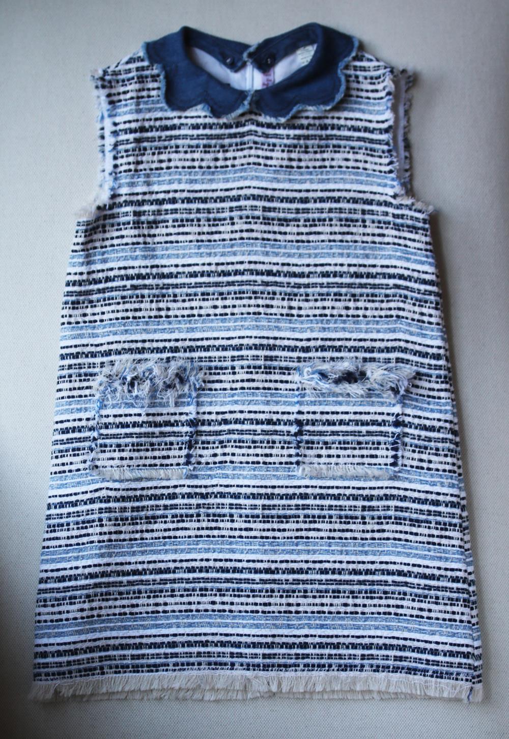 IL GUFO KIDS GIRLS COTTON BLEND BOUCLÉ DRESS 5 YEARS - Image 2