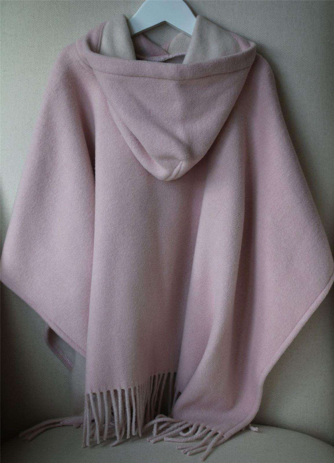 IL GUFO KIDS GIRLS FRINGED WOOL PONCHO 4 YEARS - Image 3