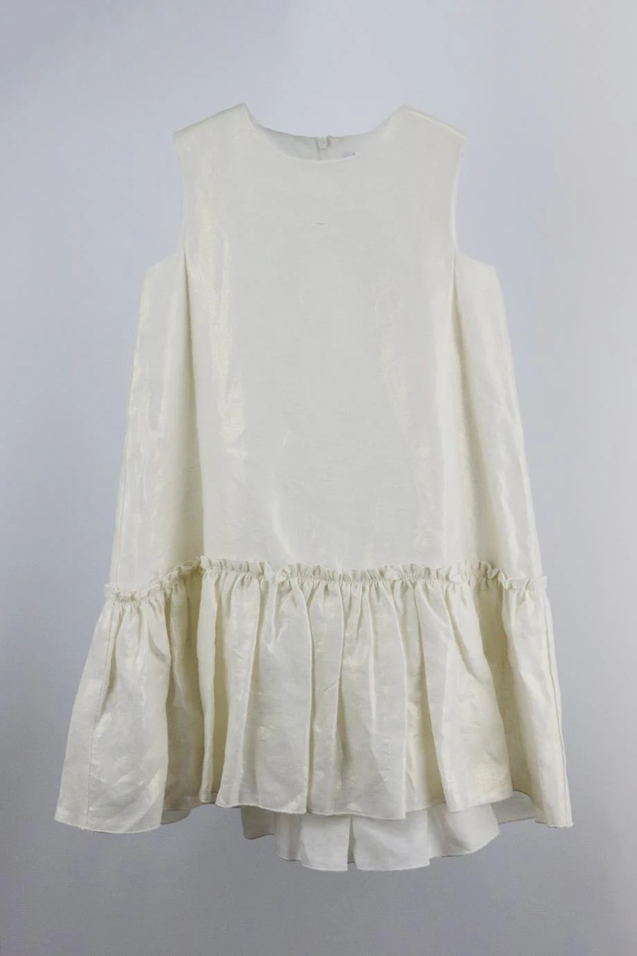 IL GUFO KIDS GIRLS METALLIC LINEN DRESS 8 YEARS - Image 2