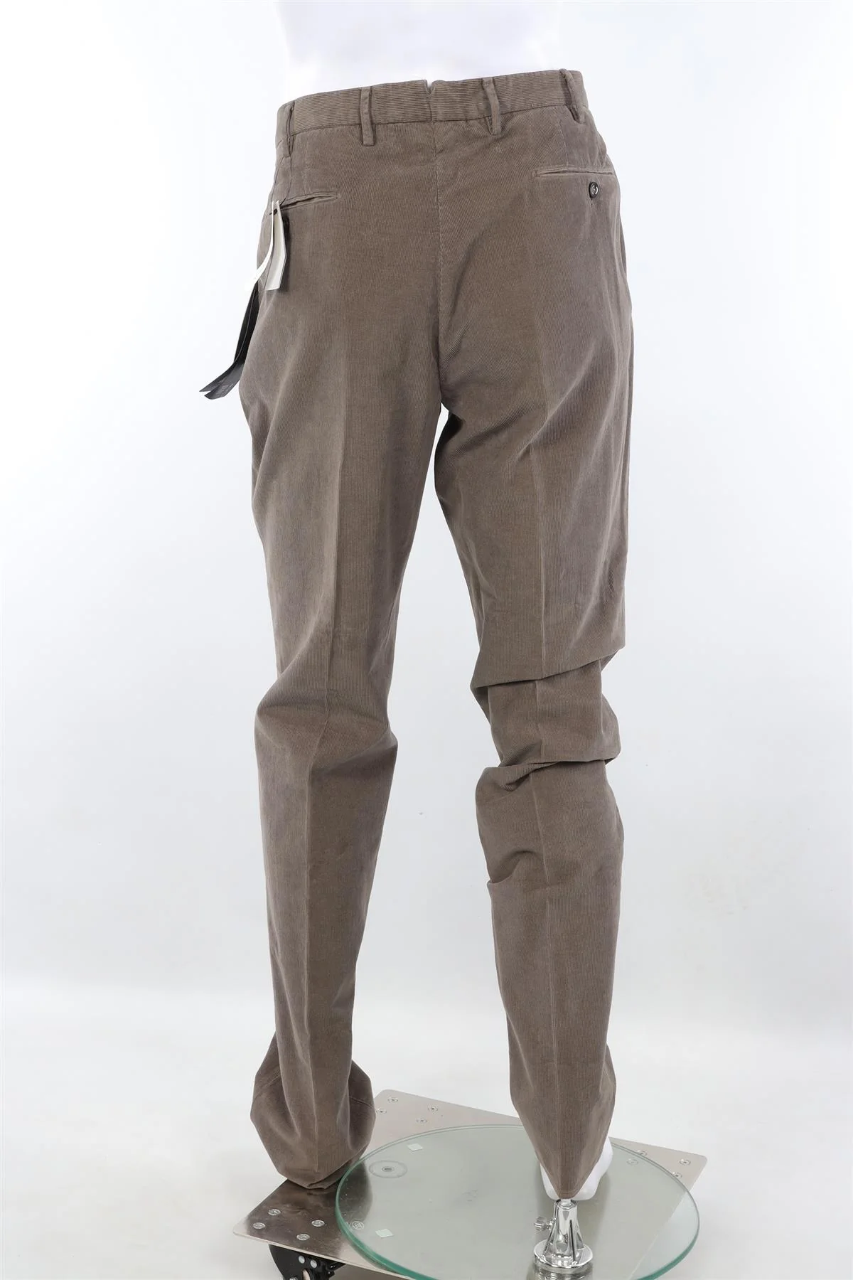 INCOTEX GREY MEN'S CORDUROY STRAIGHT LEG PANTS IT 54 UK/US 38 - Image 4