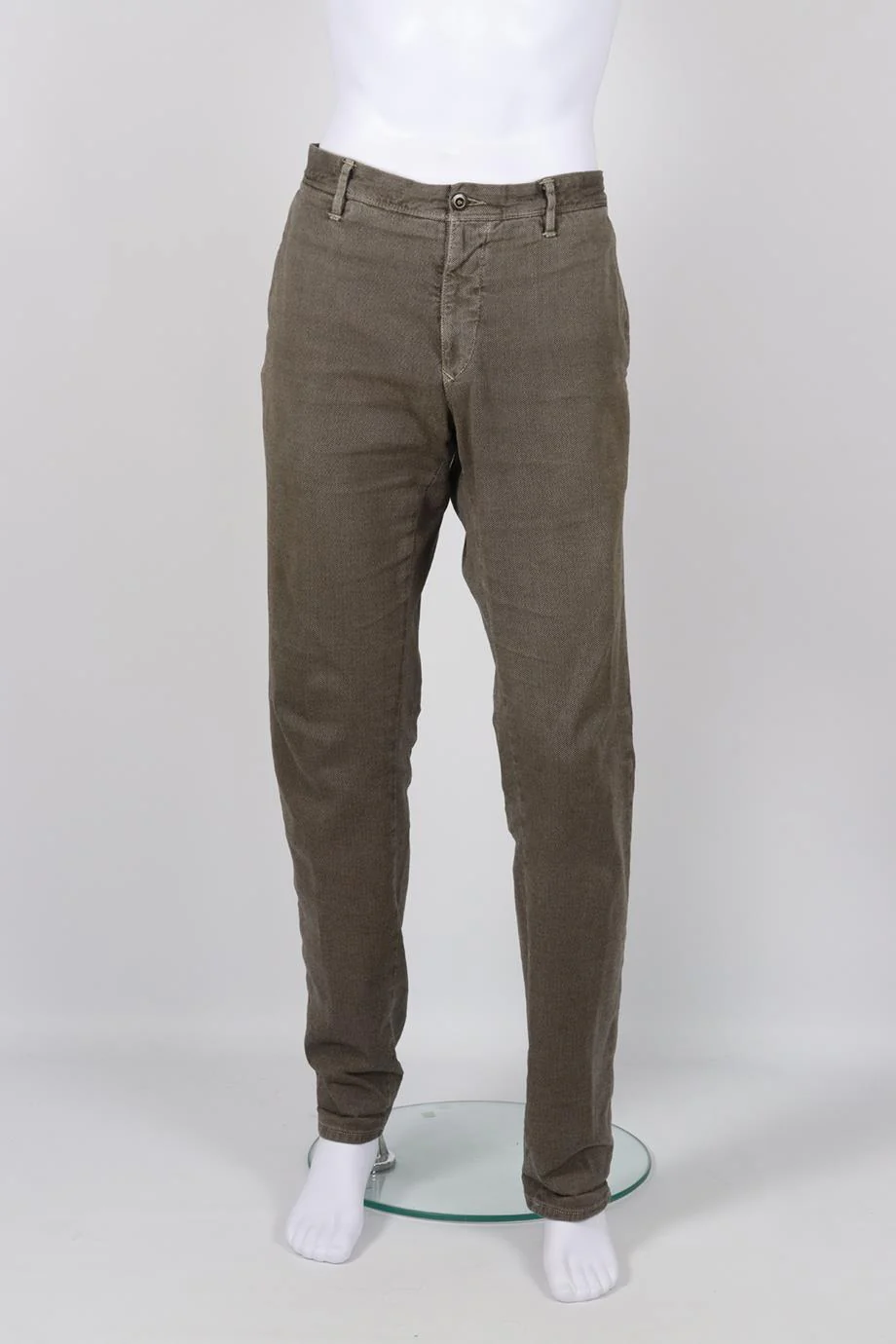 INCOTEX MEN'S COTTON BLEND STRAIGHT LEG PANTS UK/US WAIST 38 - Image 2