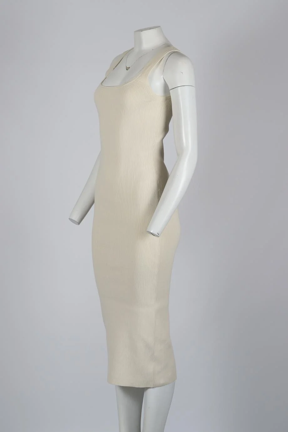 INTERMIX RIBBED KNIT MIDI DRESS SMALL - Image 3
