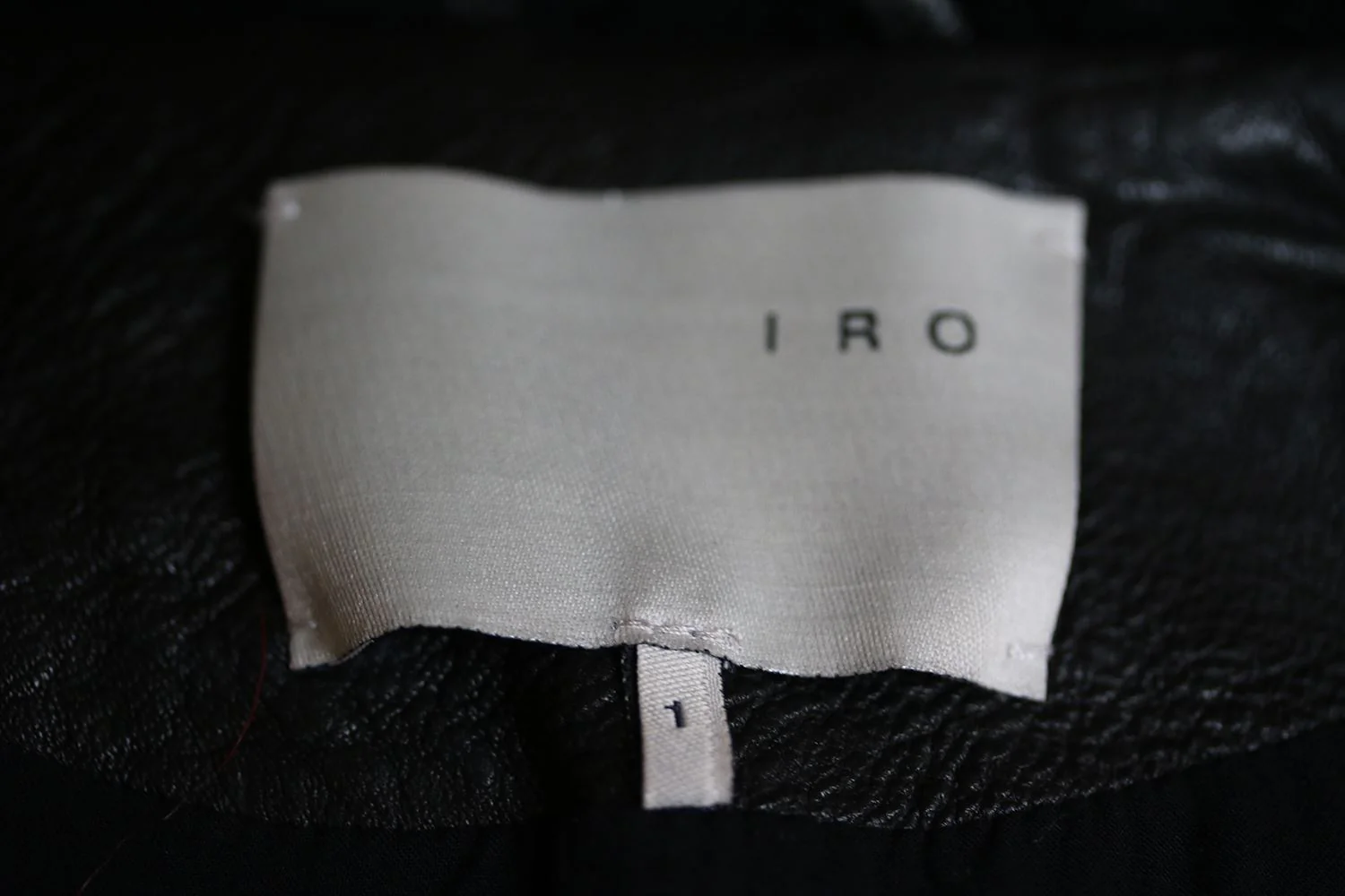 IRO ANITA SHEARLING-COLLAR LEATHER JACKET 1 UK 8 - Image 6