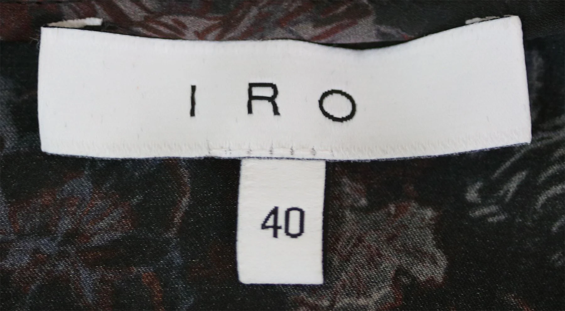 IRO CICLONE PRINTED SILK-SATIN DRESS FR 40 UK 12 - Image 5
