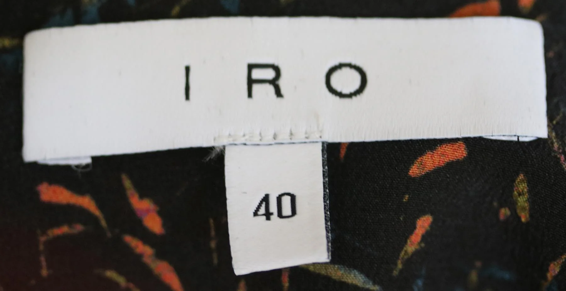 IRO JICKA RUFFLED PRINTED SILK GEORGETTE MINI DRESS FR 40 UK 12 - Image 5