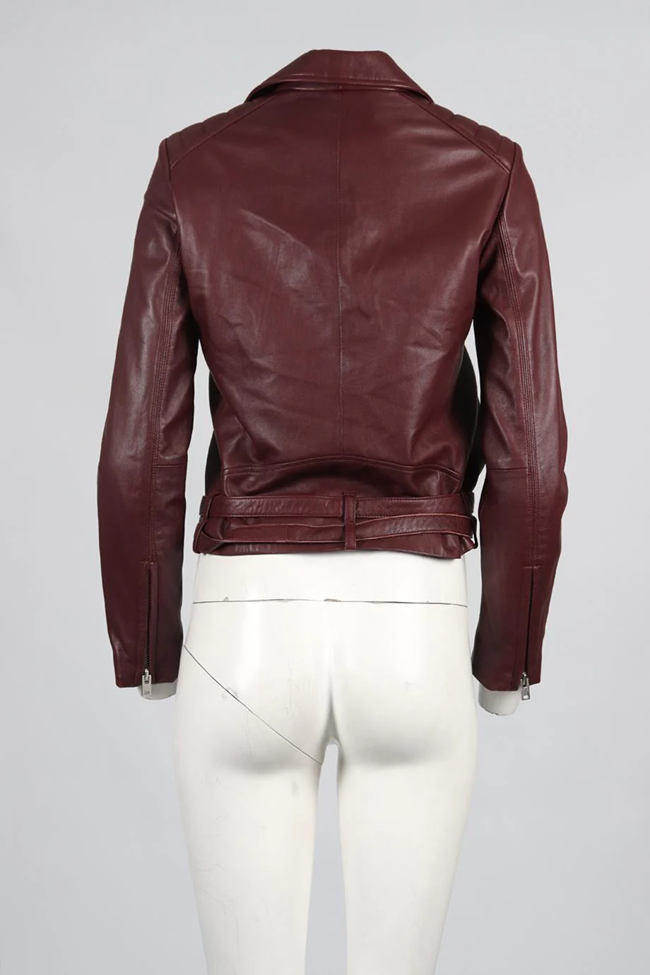 IRO LEATHER BIKER JACKET FR 38 UK 10 - Image 4