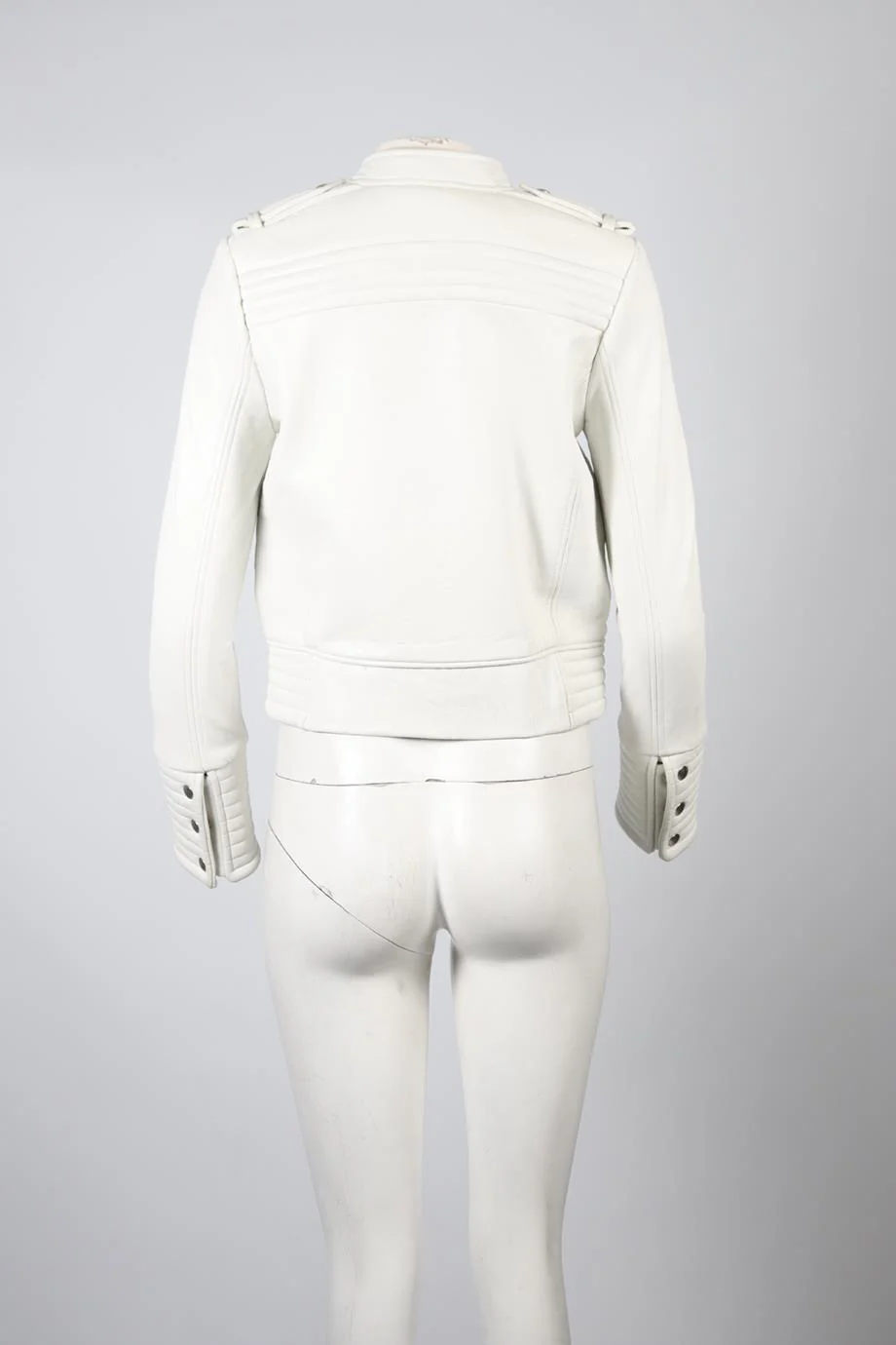 IRO LEATHER BIKER JACKET FR 40 UK 12 - Image 4