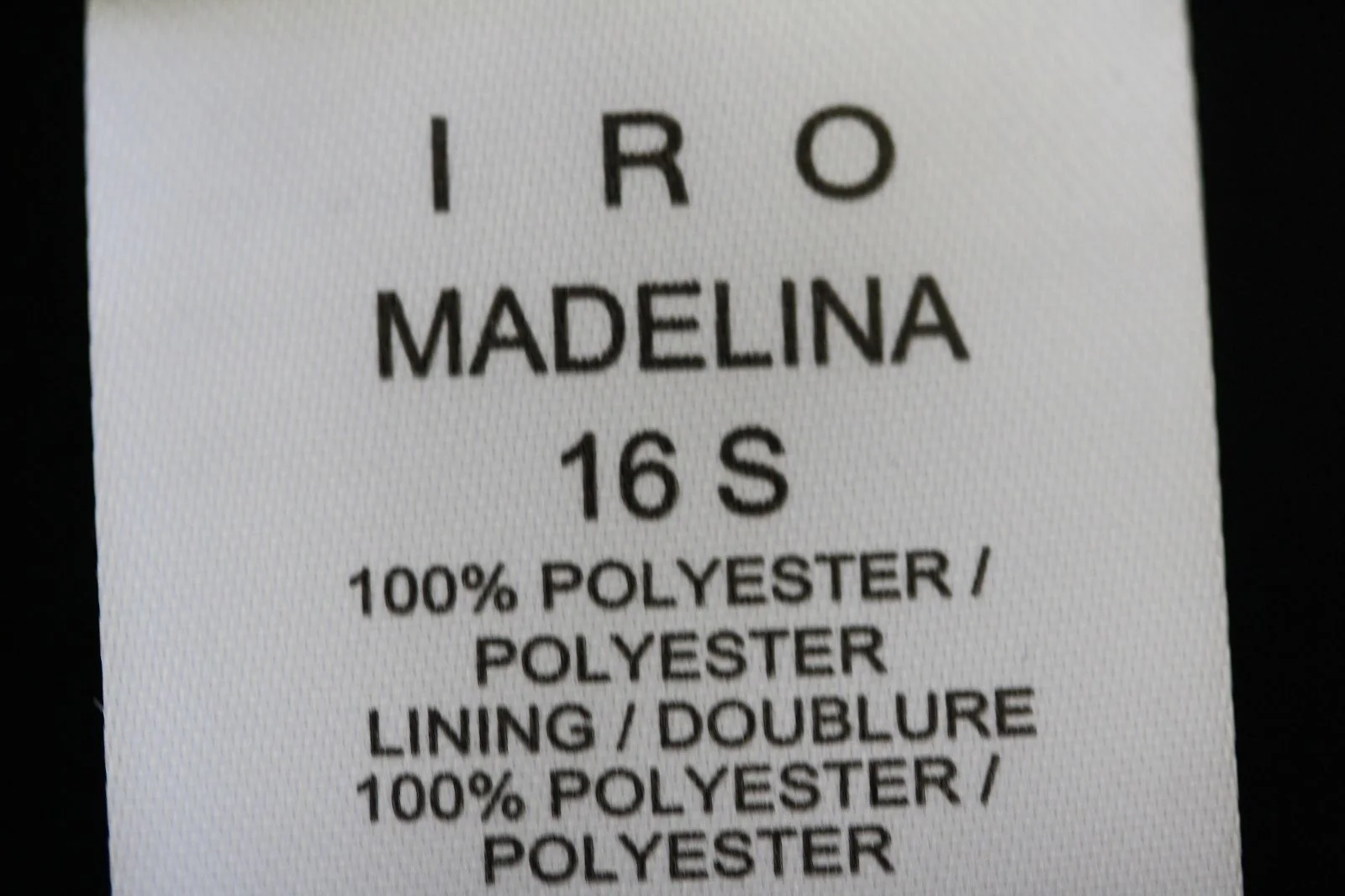 IRO MADELINA BLACK DRESS FR 36 UK 8 - Image 6
