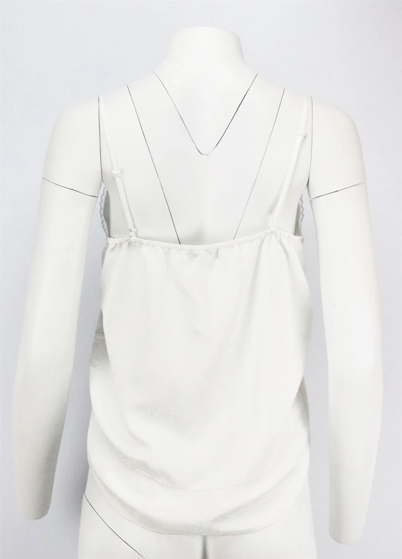 IRO MAISIE LACE TRIMMED SATIN JACQUARD TOP FR 34 UK 6 - Image 6