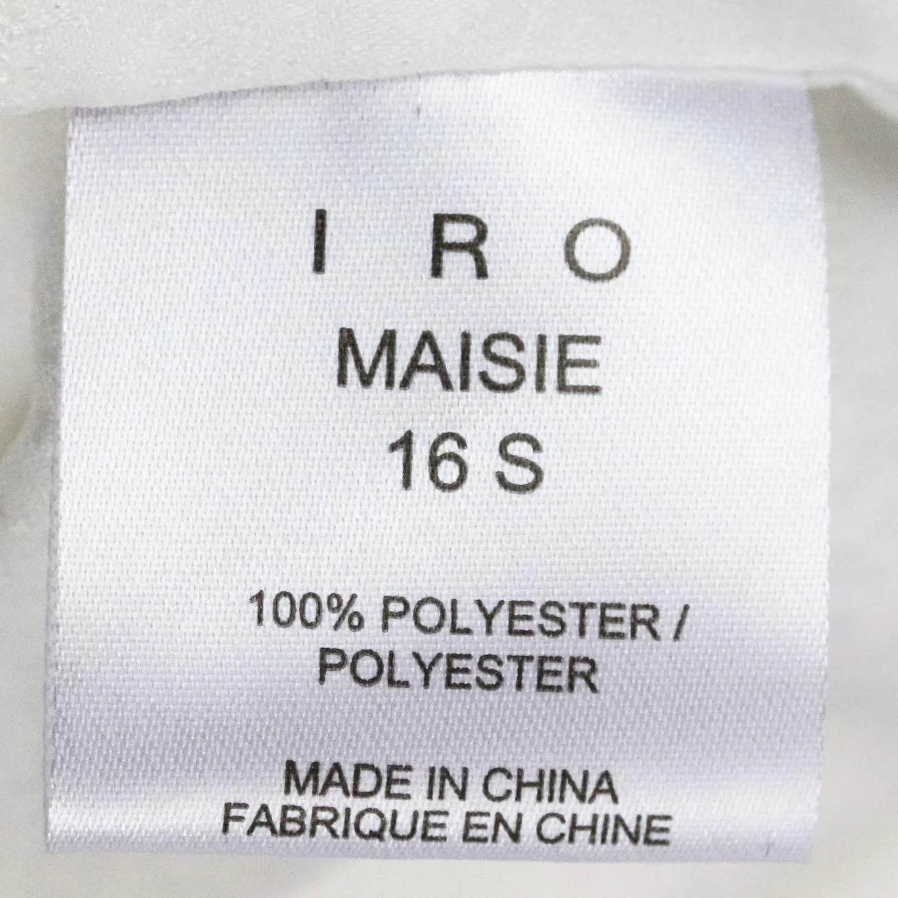 IRO MAISIE LACE TRIMMED SATIN JACQUARD TOP FR 34 UK 6 - Image 8