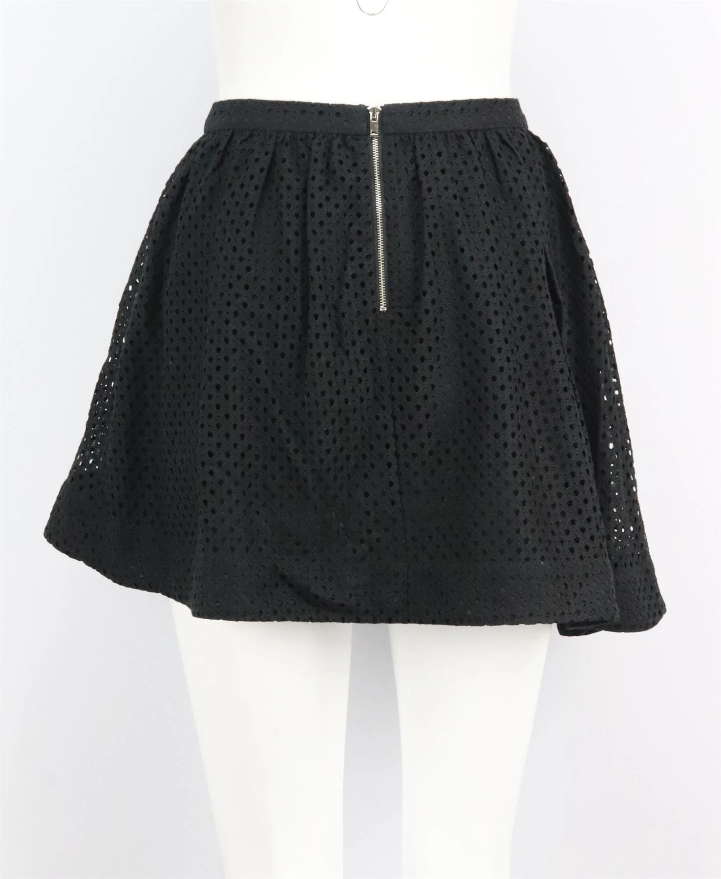 IRO OTILIA WRAP EFFECT PLEATED BRODERIE ANGLAISE MINI SKIRT FR 36 UK 8 - Image 10