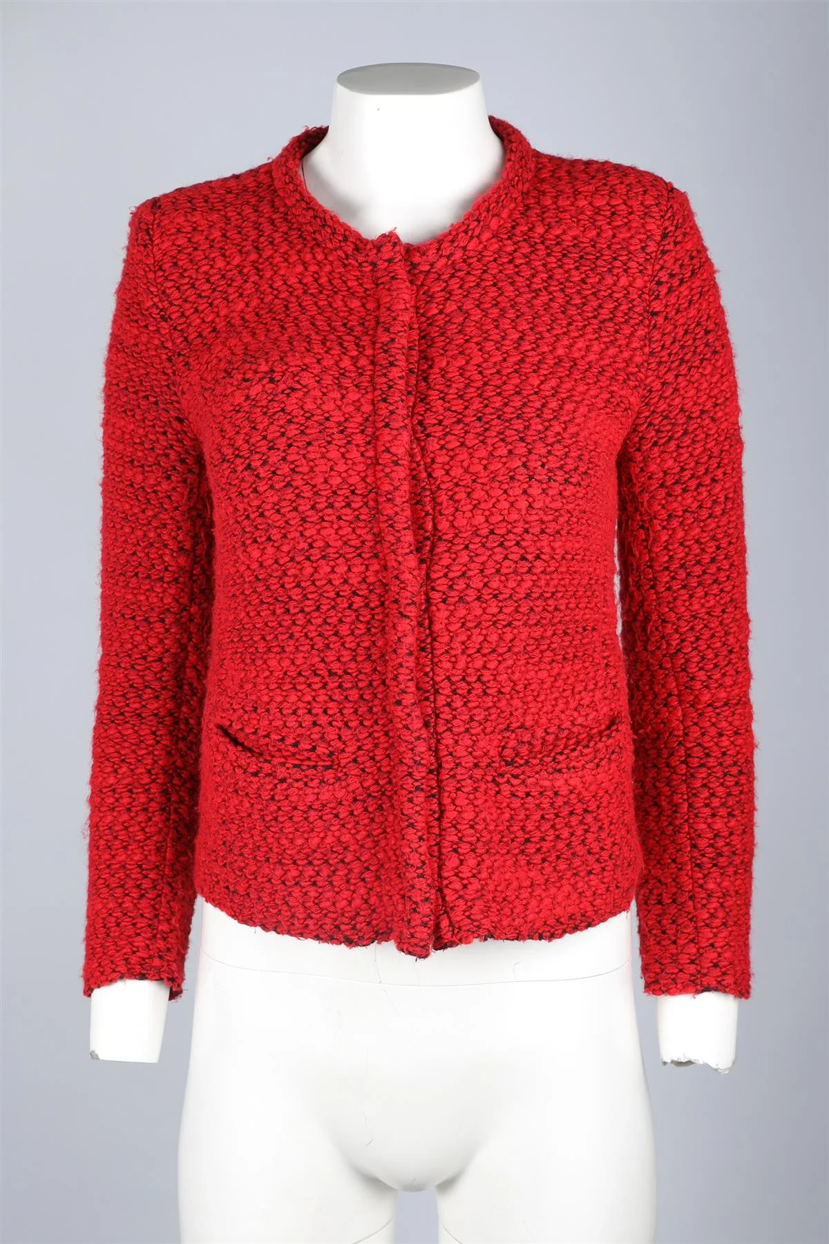 IRO RED WOOL JACKET FR 38 UK 10 - Image 2