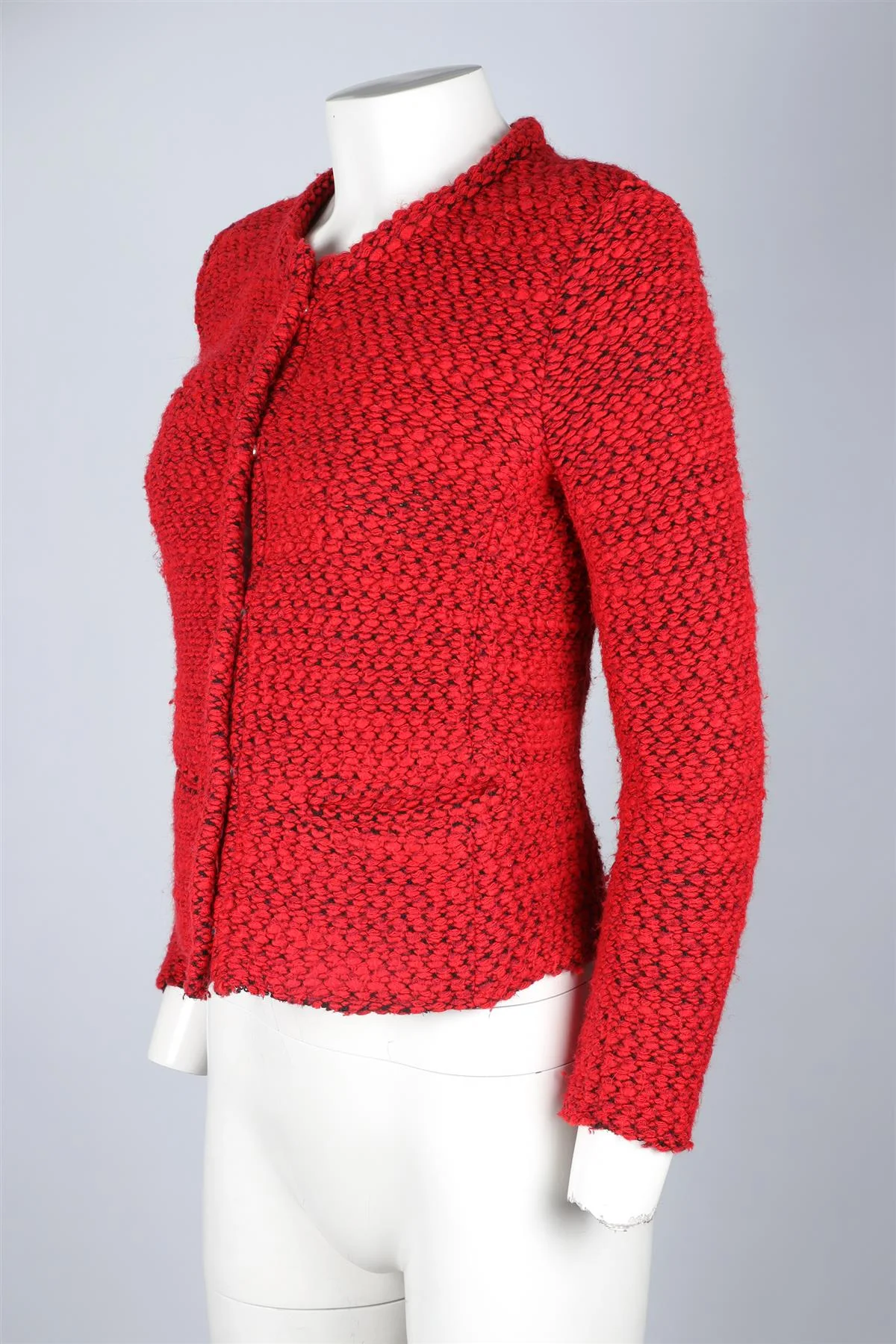 IRO RED WOOL JACKET FR 38 UK 10 - Image 3
