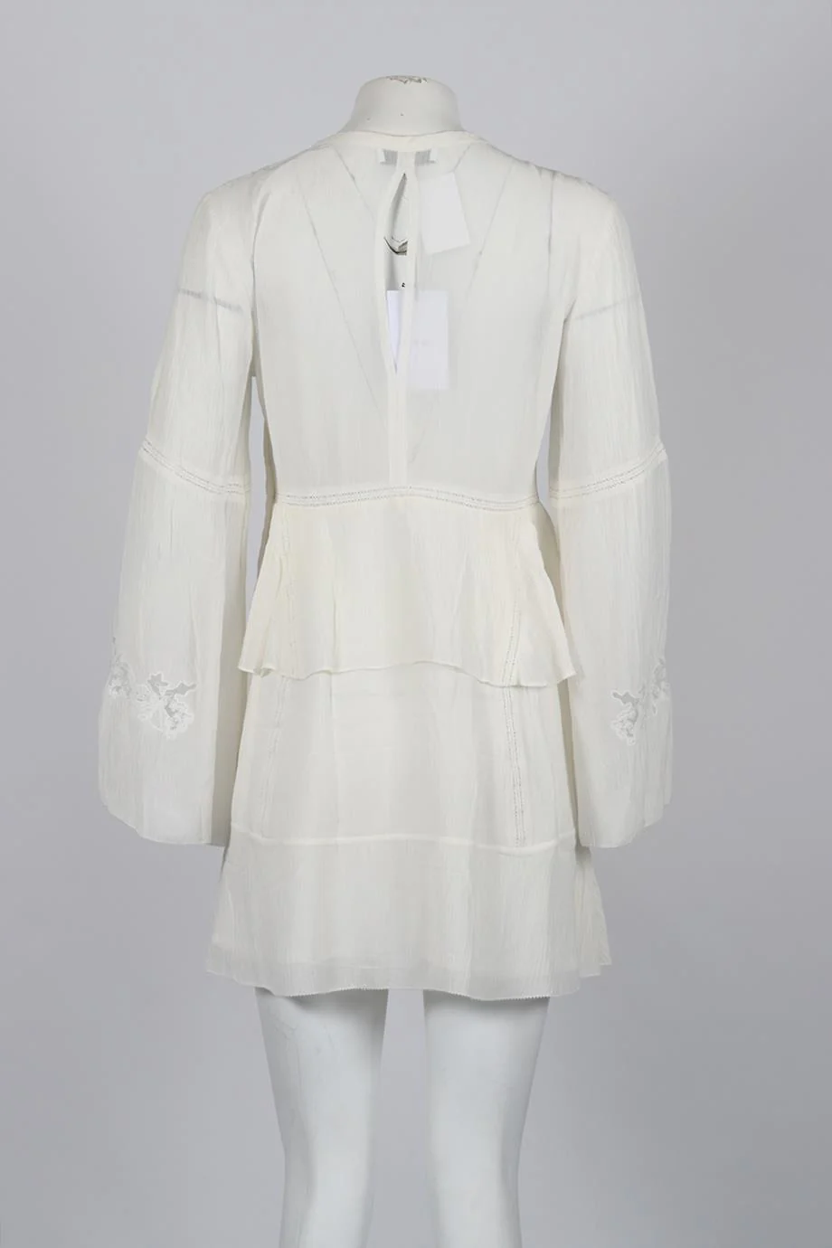 IRO SILK BLEND MINI DRESS FR 36 UK 8 - Image 4