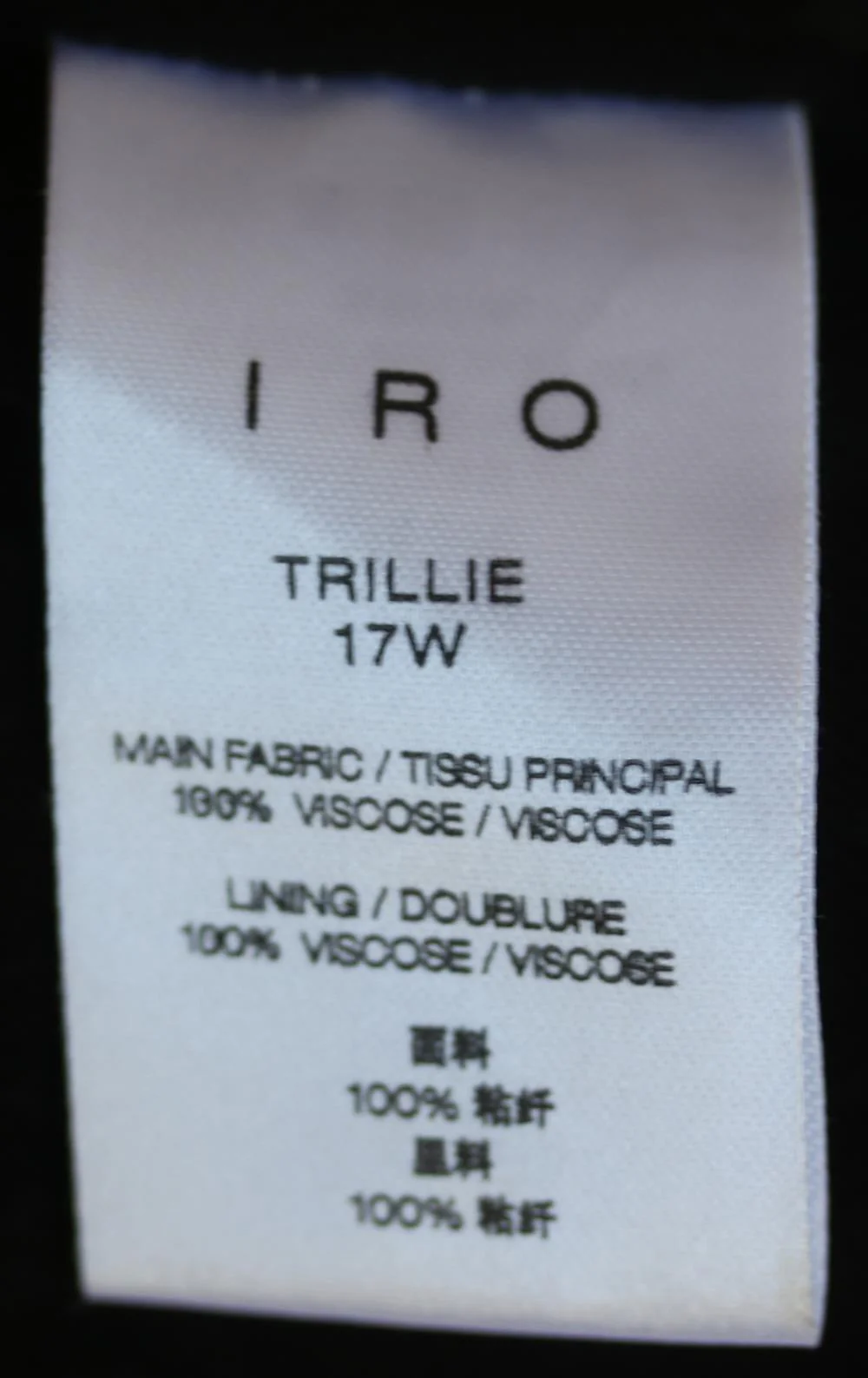 IRO TRILLIE PRINTED CHIFFON MINI DRESS FR 40 UK 12 - Image 6