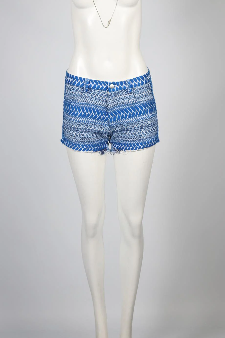 IRO TWEED COTTON BLEND SHORTS FR 36 UK 8 - Image 2