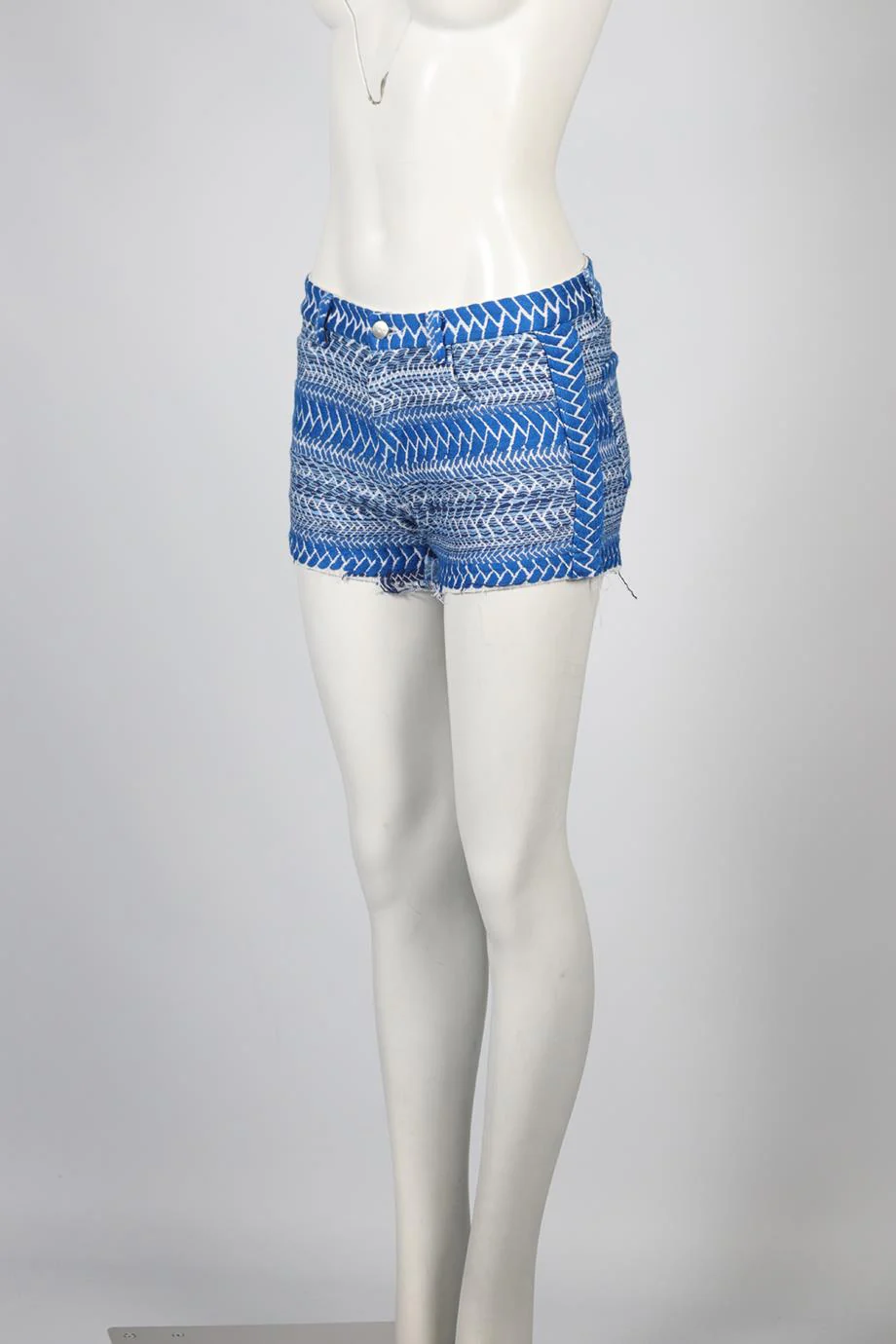 IRO TWEED COTTON BLEND SHORTS FR 36 UK 8 - Image 3