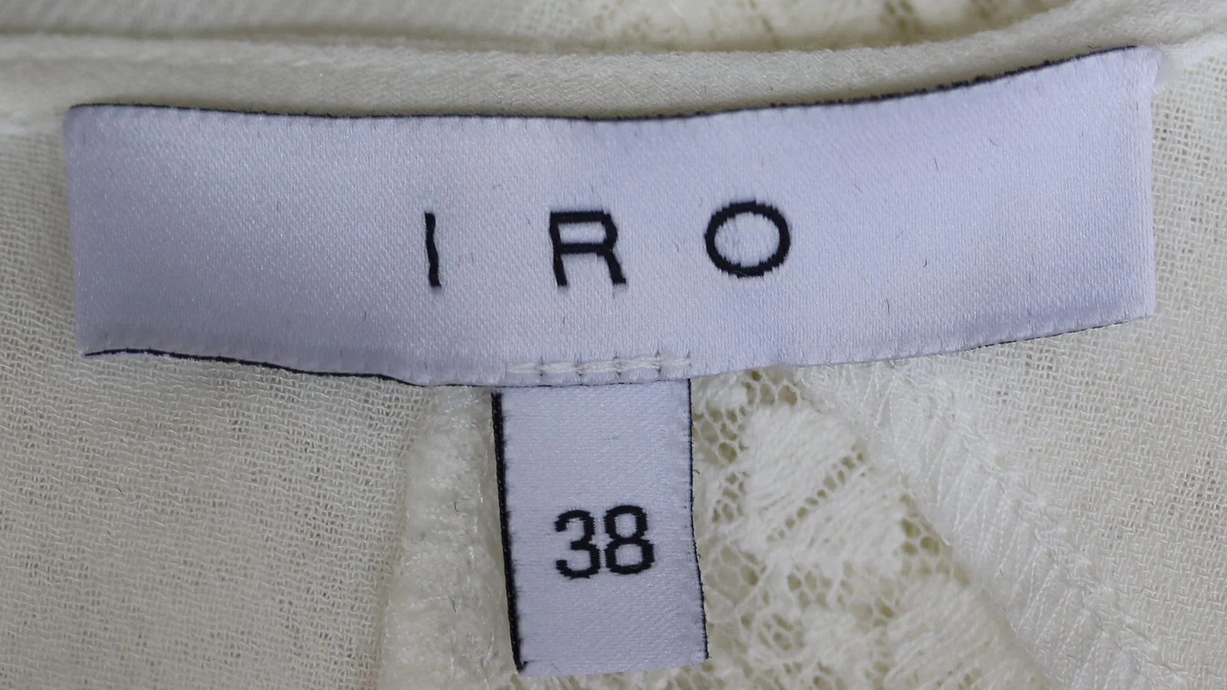 IRO VILDA LACE-INSET VOILE DRESS FR 38 UK 10 - Image 5