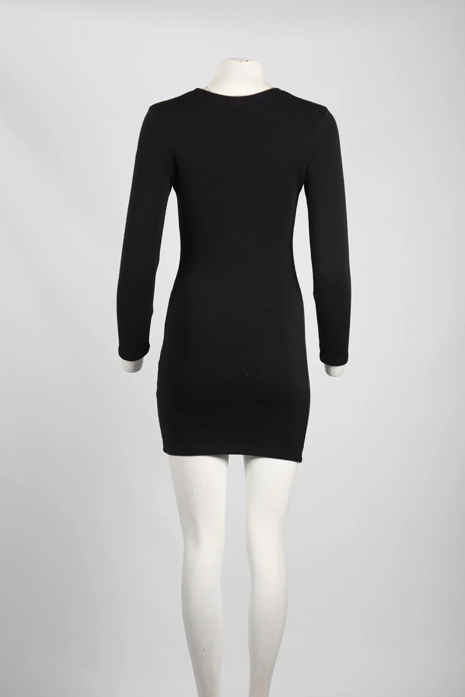 IRO WOOL BLEND MINI DRESS FR 38 UK 10 - Image 4