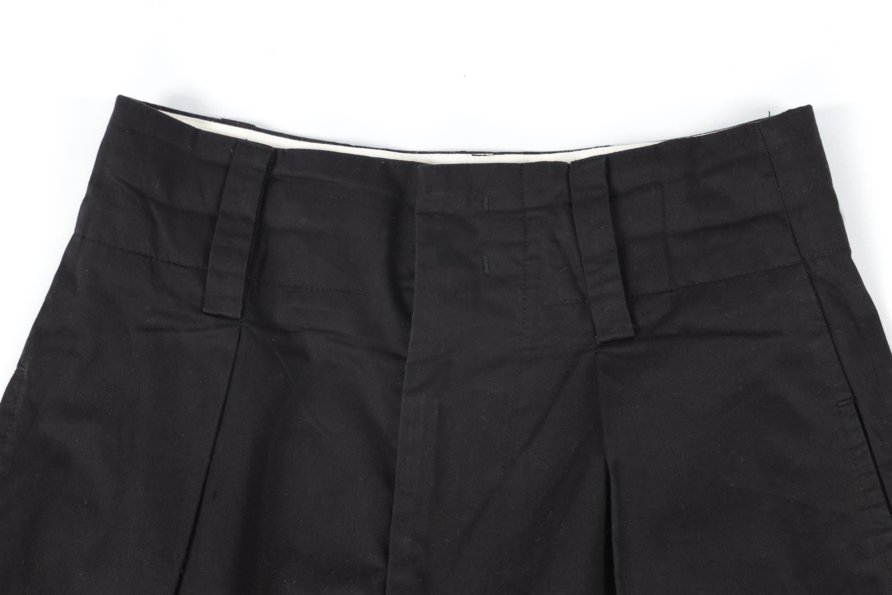 ISABEL ETOILE MARANT BLACK COTTON TAPERED PANTS FR 34 UK 8 - Image 3