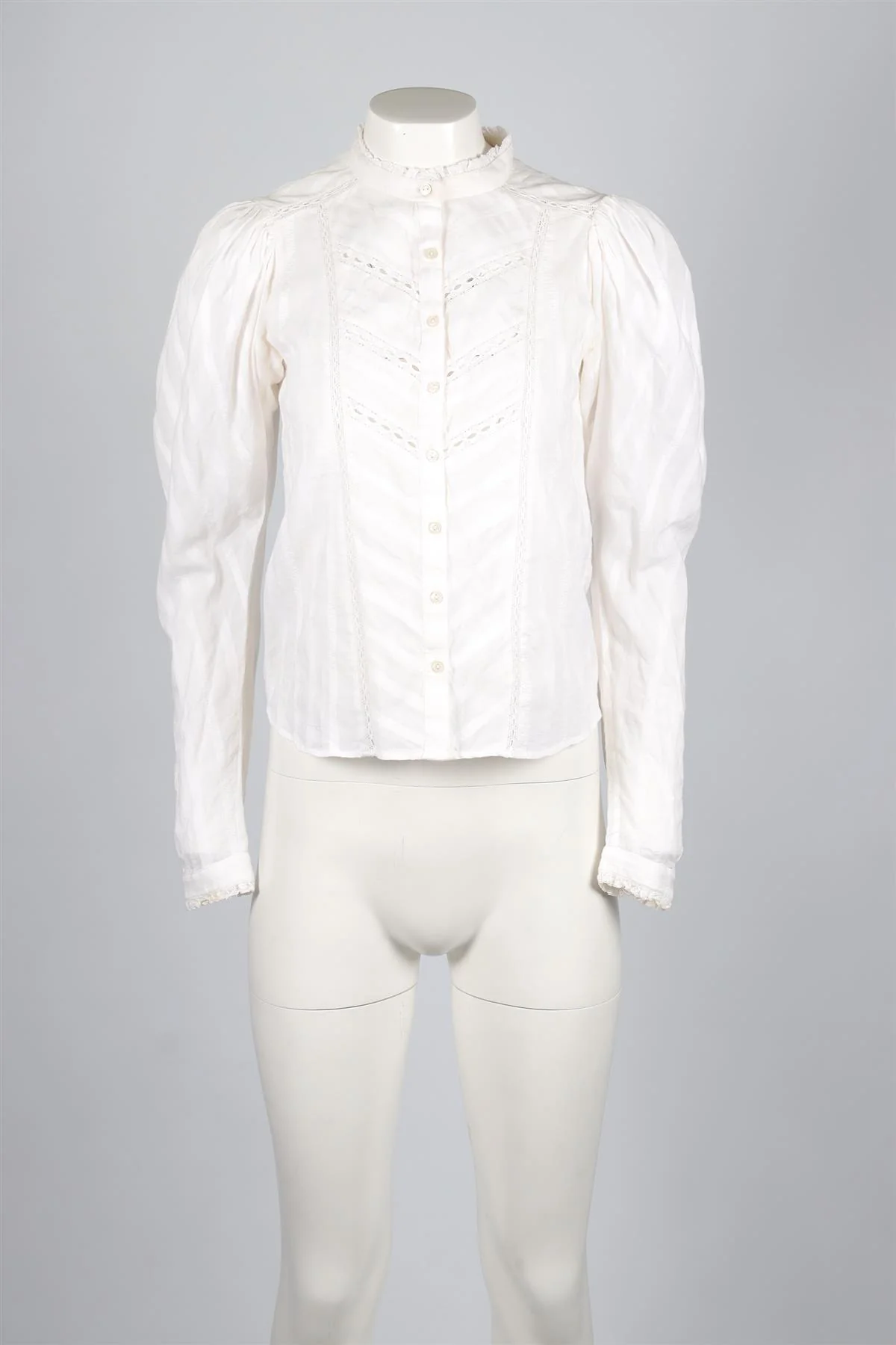 ISABEL ETOILE MARANT WHITE COTTON TOP FR 34 UK 6 - Image 2