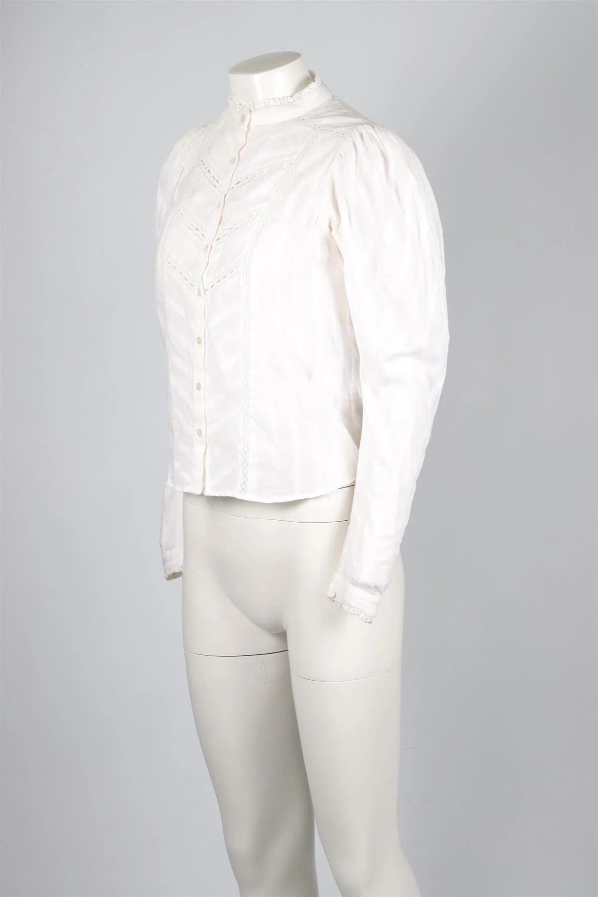 ISABEL ETOILE MARANT WHITE COTTON TOP FR 34 UK 6 - Image 3