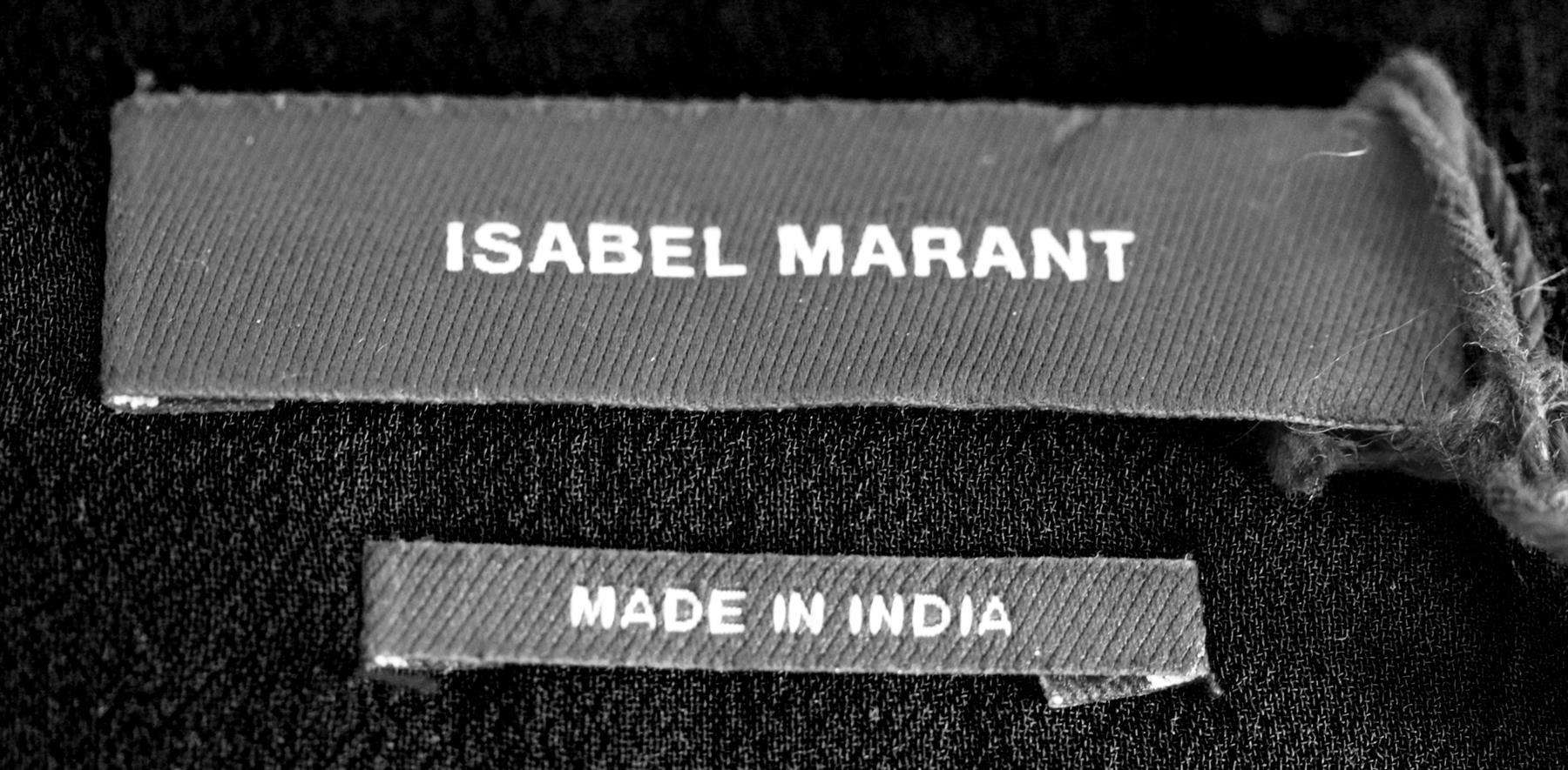 ISABEL MARANT ANDY EMBROIDERED SILK GEORGETTE WRAP MINI SKIRT FR 36 UK 8 - Image 5