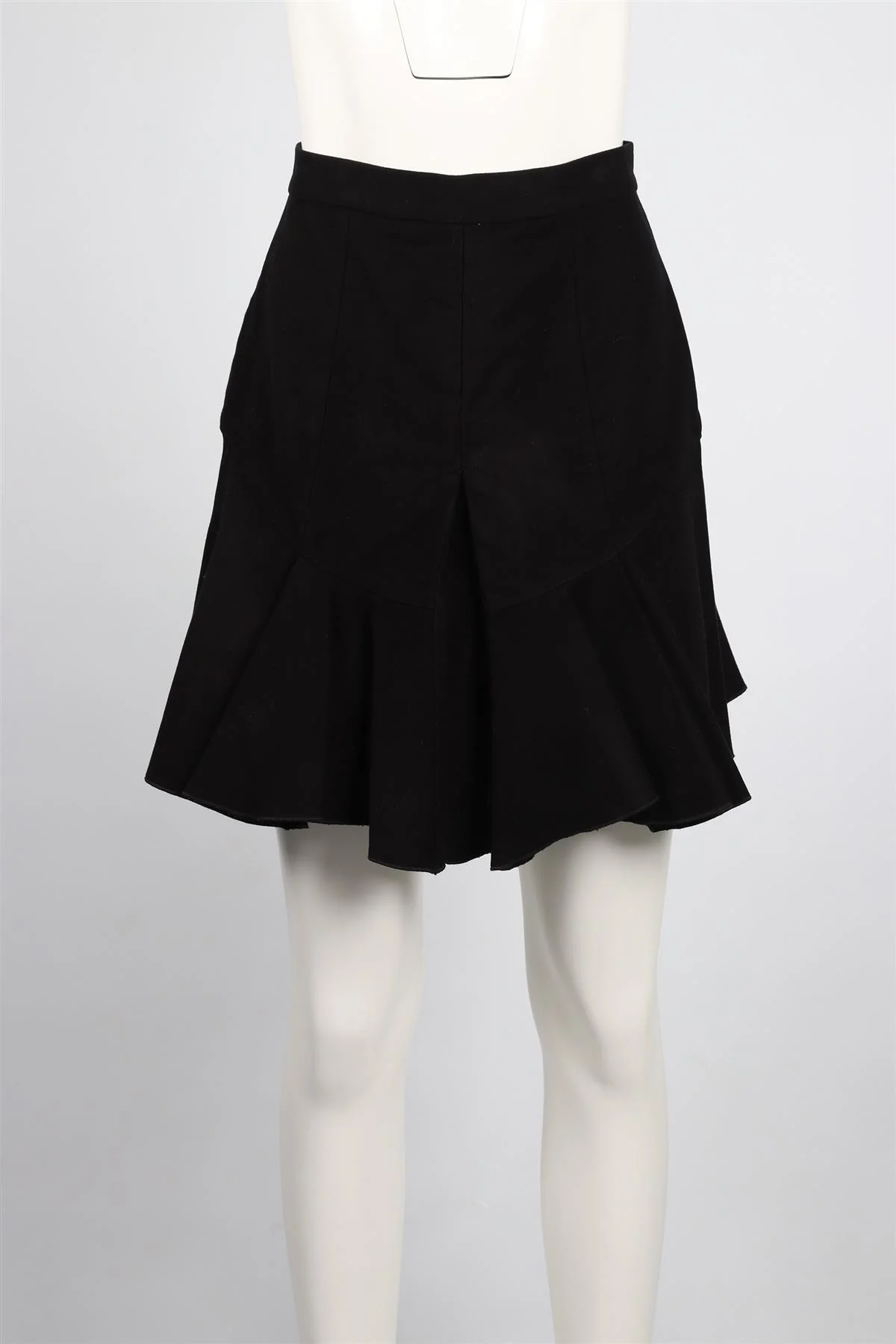 ISABEL MARANT BLACK COTTON BLEND MINI SKIRT FR 38 UK 10 - Image 2