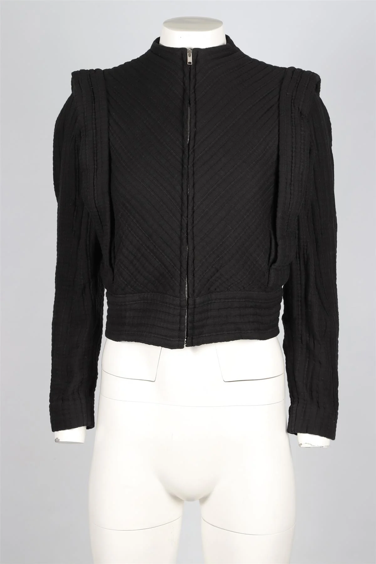 ISABEL MARANT BLACK COTTON JACKET FR 34 UK 6 - Image 2