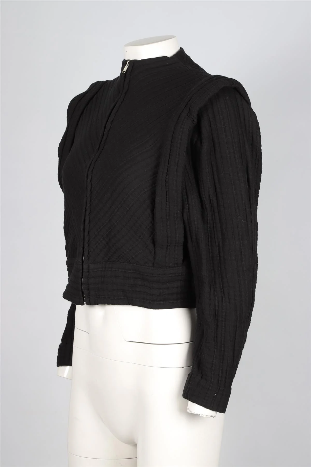 ISABEL MARANT BLACK COTTON JACKET FR 34 UK 6 - Image 3