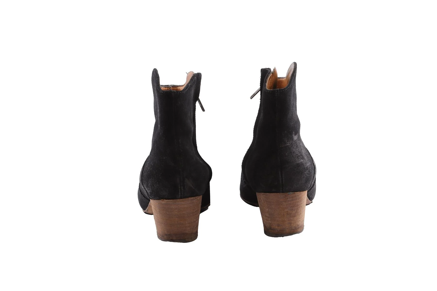ISABEL MARANT BLACK DICKER SUEDE ANKLE BOOTS EU 38 - Image 5