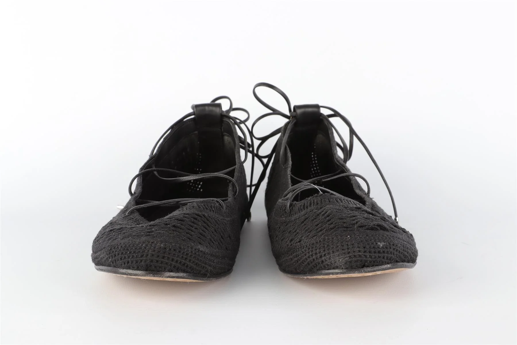 ISABEL MARANT BLACK FABRIC BALLET FLATS EU 41 UK 8 US 11 - Image 3