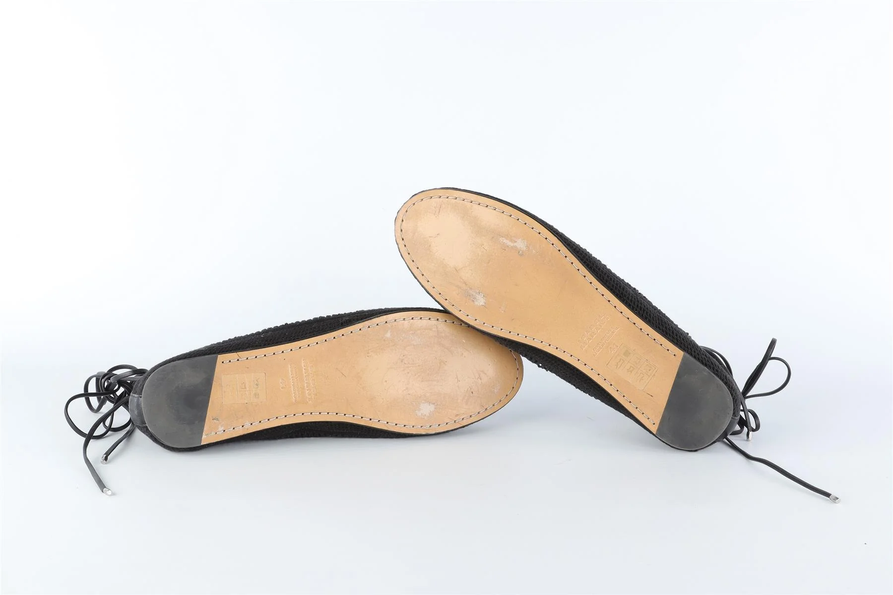 ISABEL MARANT BLACK FABRIC BALLET FLATS EU 41 UK 8 US 11 - Image 6