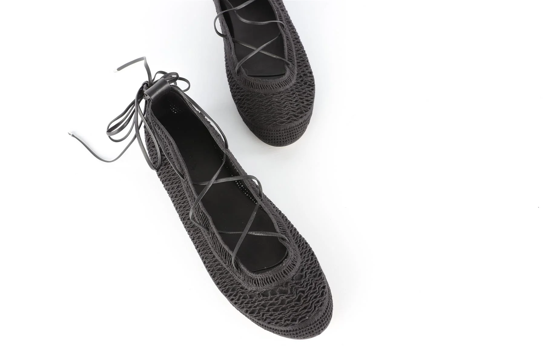ISABEL MARANT BLACK FABRIC BALLET FLATS EU 41 UK 8 US 11 - Image 4