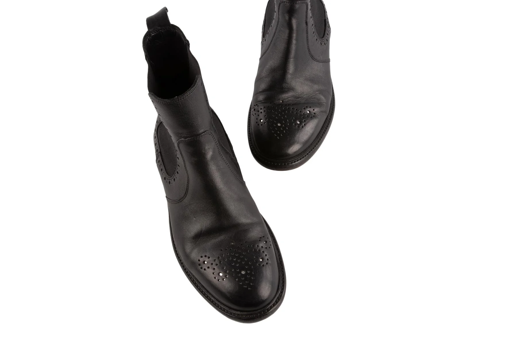 ISABEL MARANT BLACK LEATHER ANKLE BOOTS EU 39 - Image 4