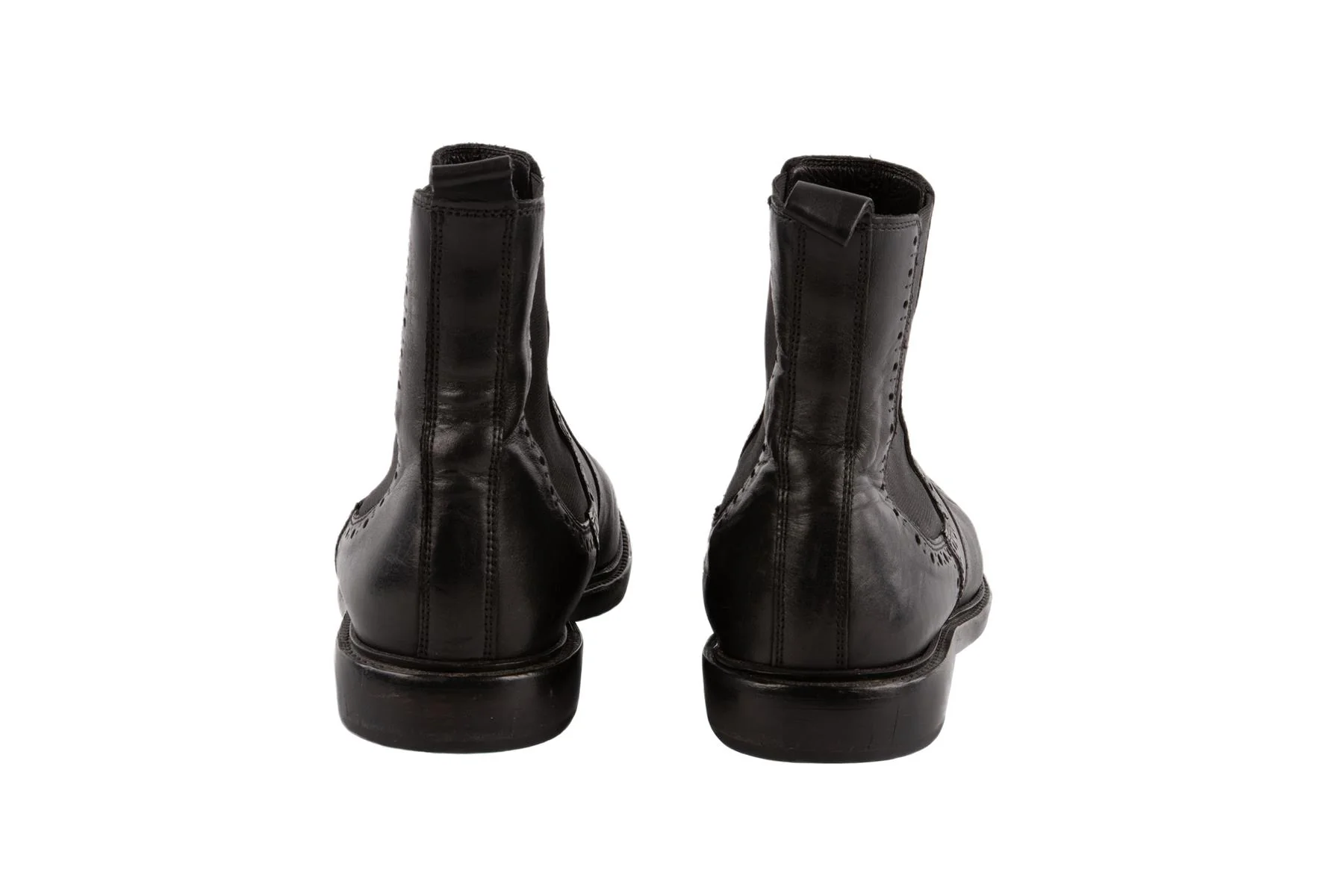 ISABEL MARANT BLACK LEATHER ANKLE BOOTS EU 39 - Image 5
