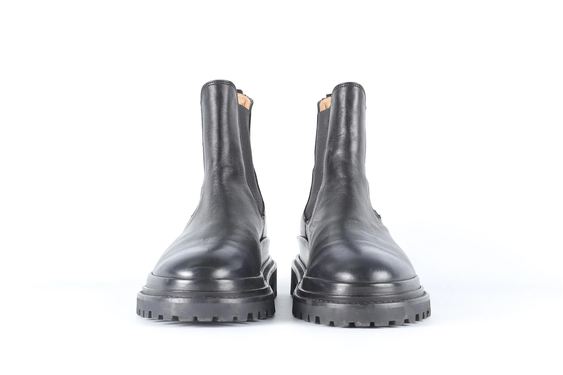 ISABEL MARANT BLACK LEATHER ANKLE BOOTS EU 39 UK 6 US 9 - Image 3
