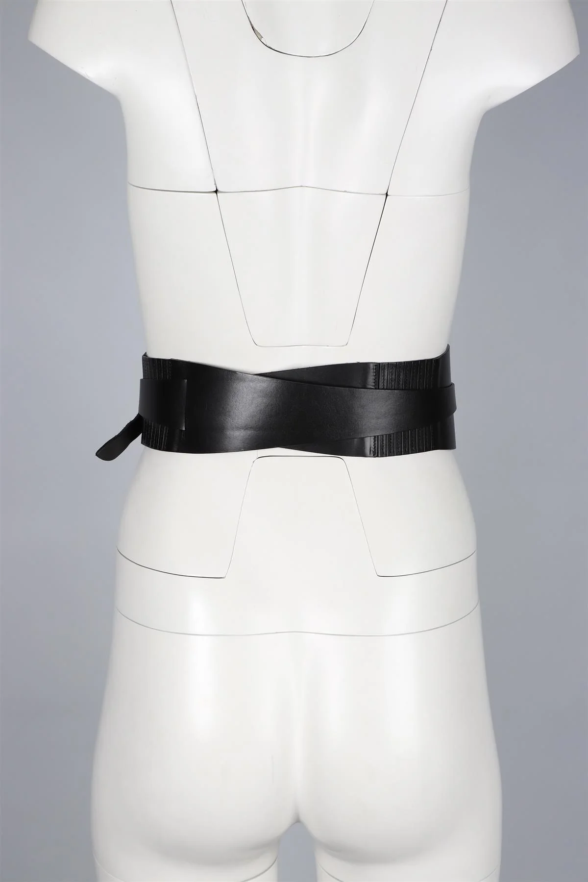 ISABEL MARANT BLACK LEATHER WAIST BELT 66 IN - Image 11