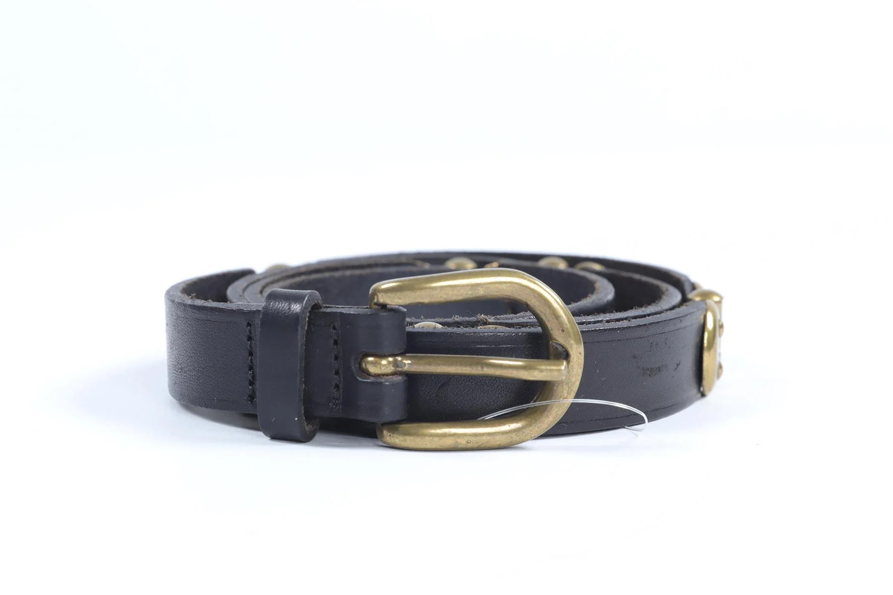 ISABEL MARANT BLACK LEATHER WAIST BELT MEDIUM - Image 2