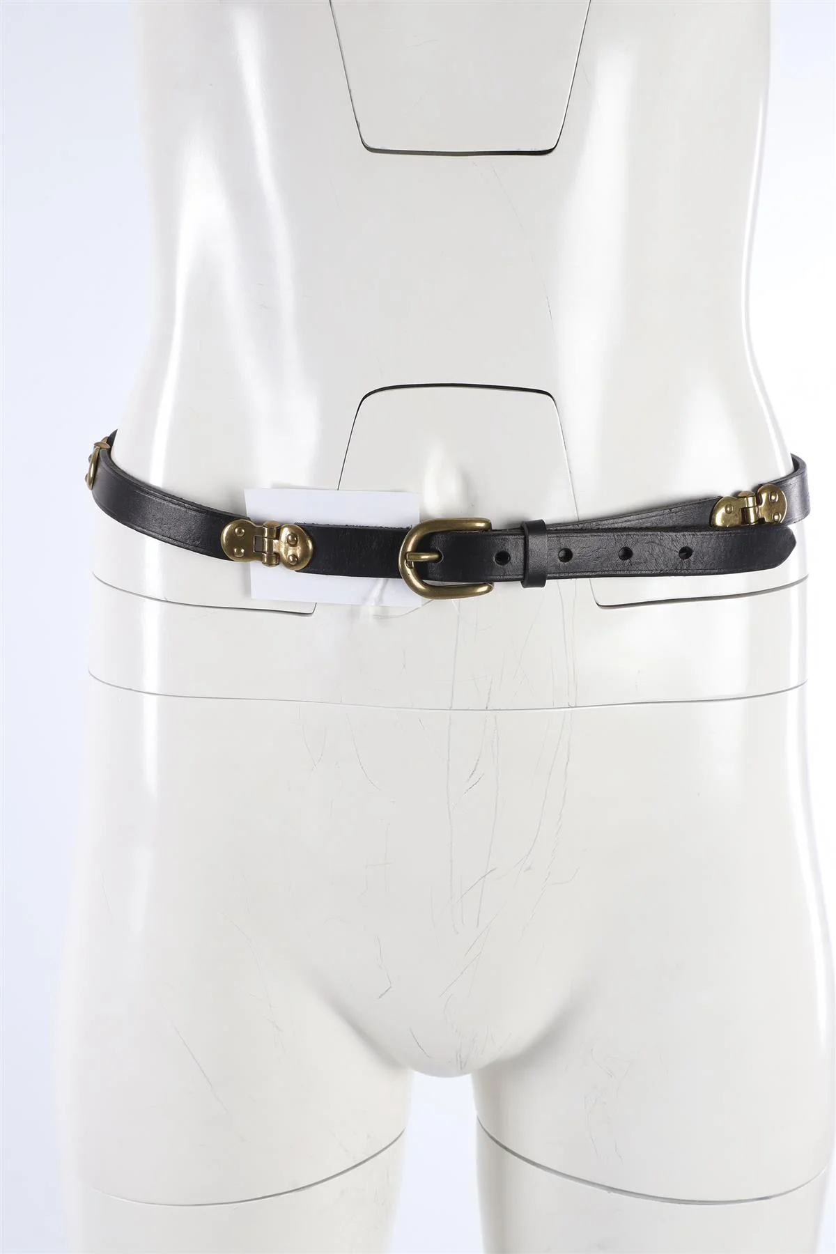 ISABEL MARANT BLACK LEATHER WAIST BELT MEDIUM - Image 6