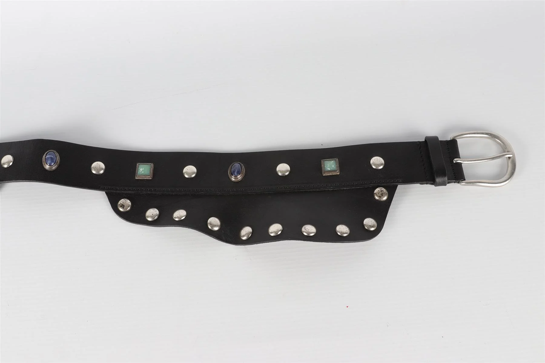 ISABEL MARANT BLACK LEATHER WAIST BELT SMALL - Image 5