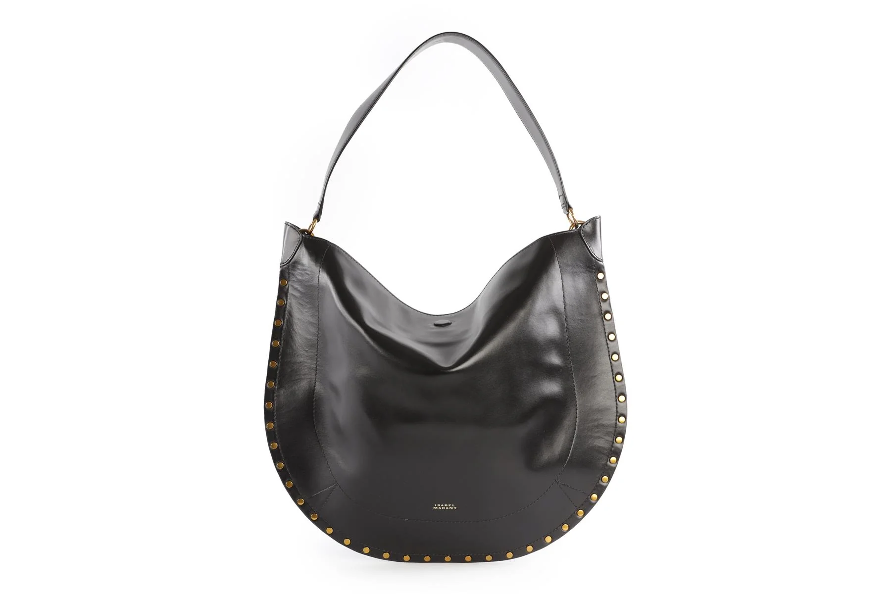 ISABEL MARANT BLACK OSKAN LEATHER SHOULDER BAG - Image 2