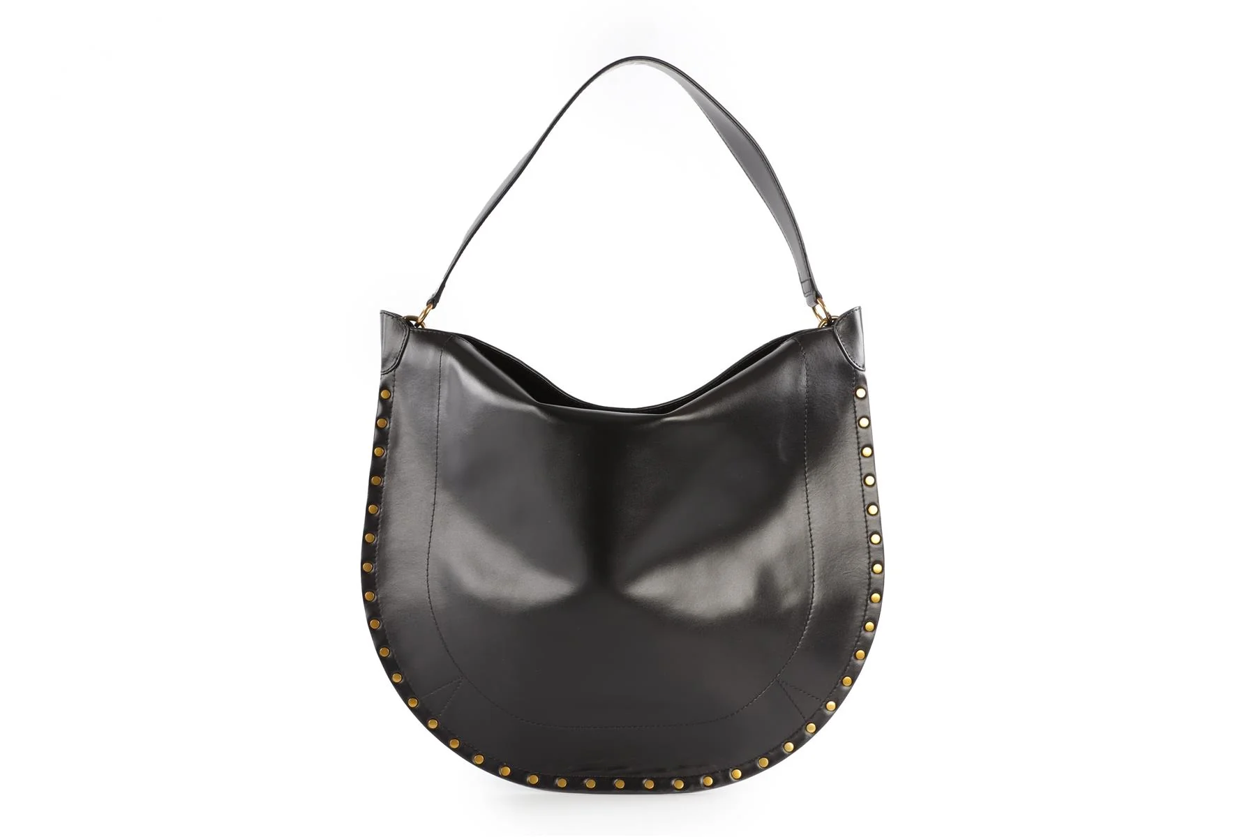 ISABEL MARANT BLACK OSKAN LEATHER SHOULDER BAG - Image 6