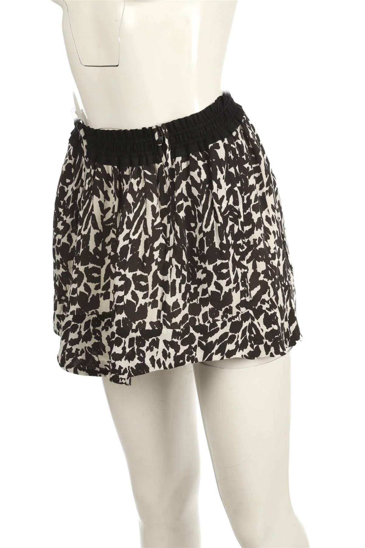 ISABEL MARANT BLACK SILK MINI SKIRT FR 34 UK 6 - Image 3